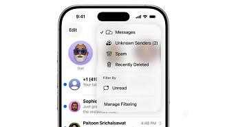 Telefone e Mensagens mais inteligentes. Imagem: Apple/Reprodução