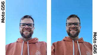 Moto G56 vs G86 - Câmera selfie externa