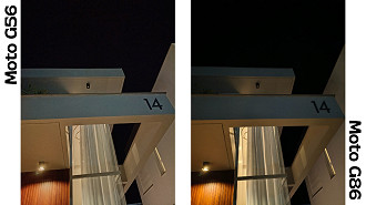 Moto G56 vs G86 - Câmera principal noturna