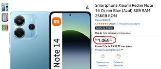 Redmi Note 14 4G em oferta na Amazon