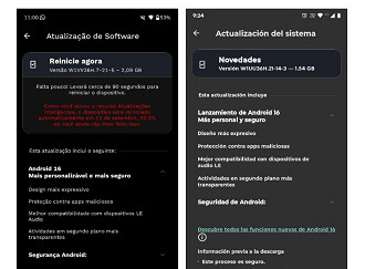 Changelog de atualização do Android 16. Changelog de atualização do Android 16.