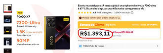 POCO X7 em oferta no AliExpress