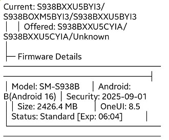 One UI 8.5 nos servidores da Samsung
