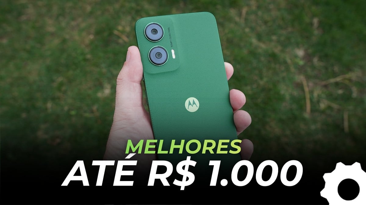 Veja a lista dos melhores celulares até R$ 1.000 neste mês de junho de 2026. Imagem: Oficina da Net