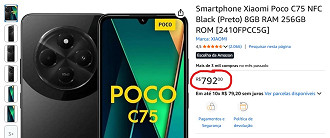 POCO C75 em oferta na Amazon POCO C75 em oferta na Amazon