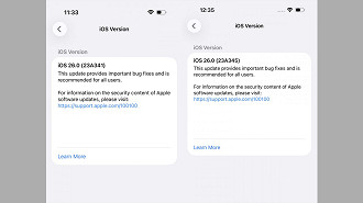 Novas versões do iOS 26 para a linha iPhone 17 e iPhone Air