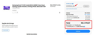 Smart TV da Samsung com desconto agora. Smart TV da Samsung com desconto agora.