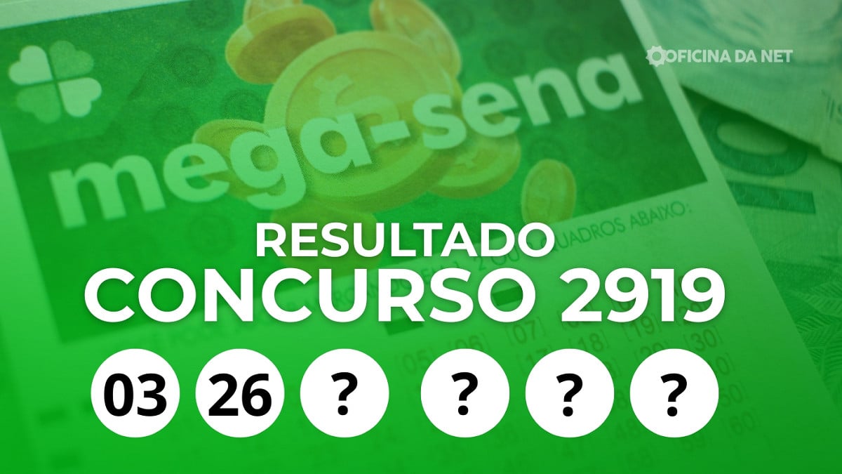 Veja os números sorteados da Mega-Sena 2919