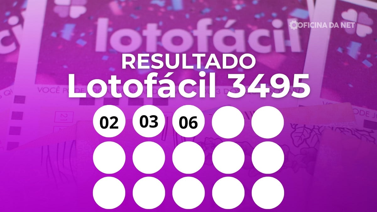 Veja os números sorteados da Lotofácil 3495