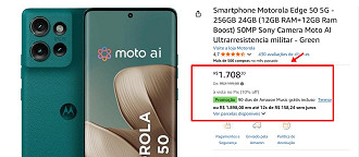 Oferta do Motorola Edge 50