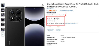Oferta do Redmi Note 14 Pro 5G.