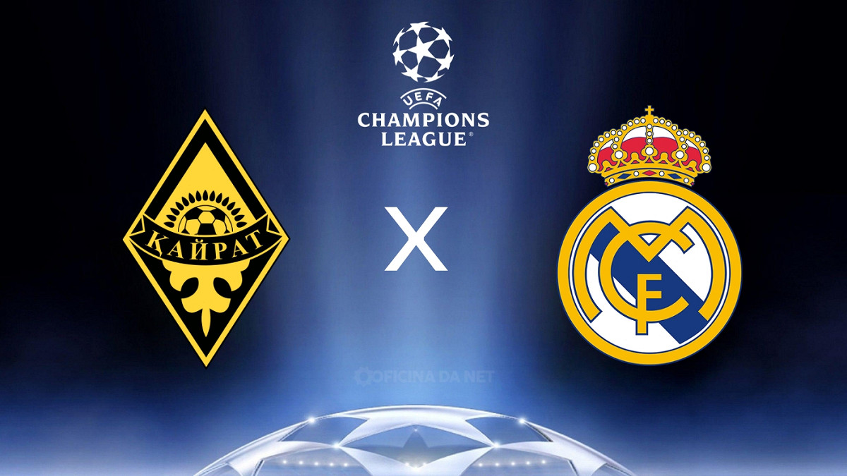 Onde assistir Kairat Almaty x Real Madrid ao vivo
