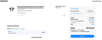 Galaxy Buds3 com 65% de desconto só com cupom do Oficina da Net.