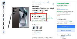 Oferta do Galaxy S24 Ultra. Oferta do Galaxy S24 Ultra.