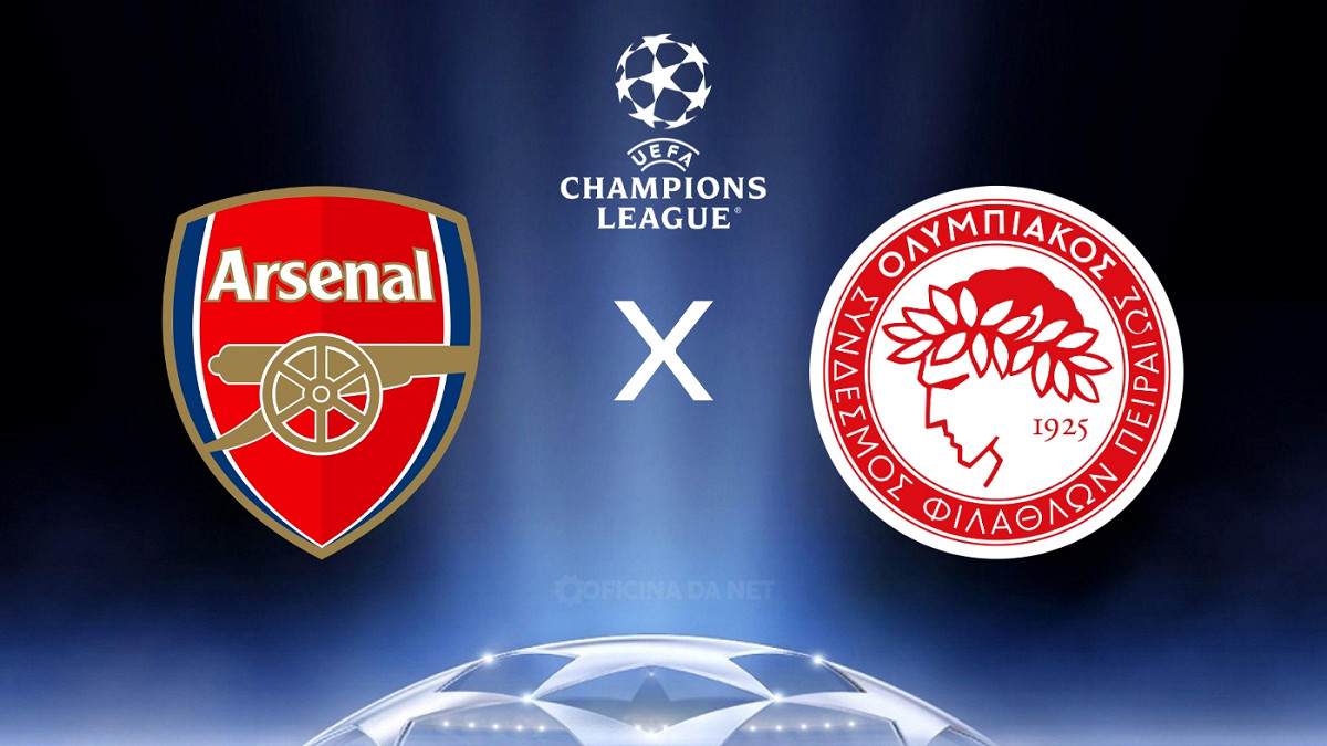 Onde assistir Arsenal x Olympiacos ao vivo