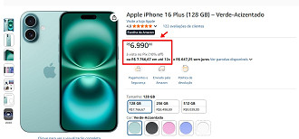 Oferta do iPhone 16 Plus.