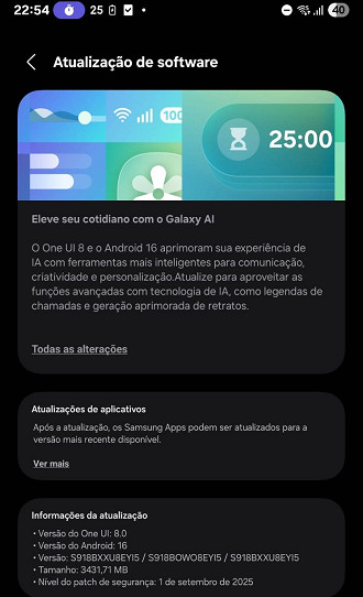 One UI 8 (Foto: Felipe Lupetti).