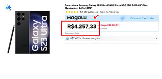 Oferta do Galaxy S23 Ultra.