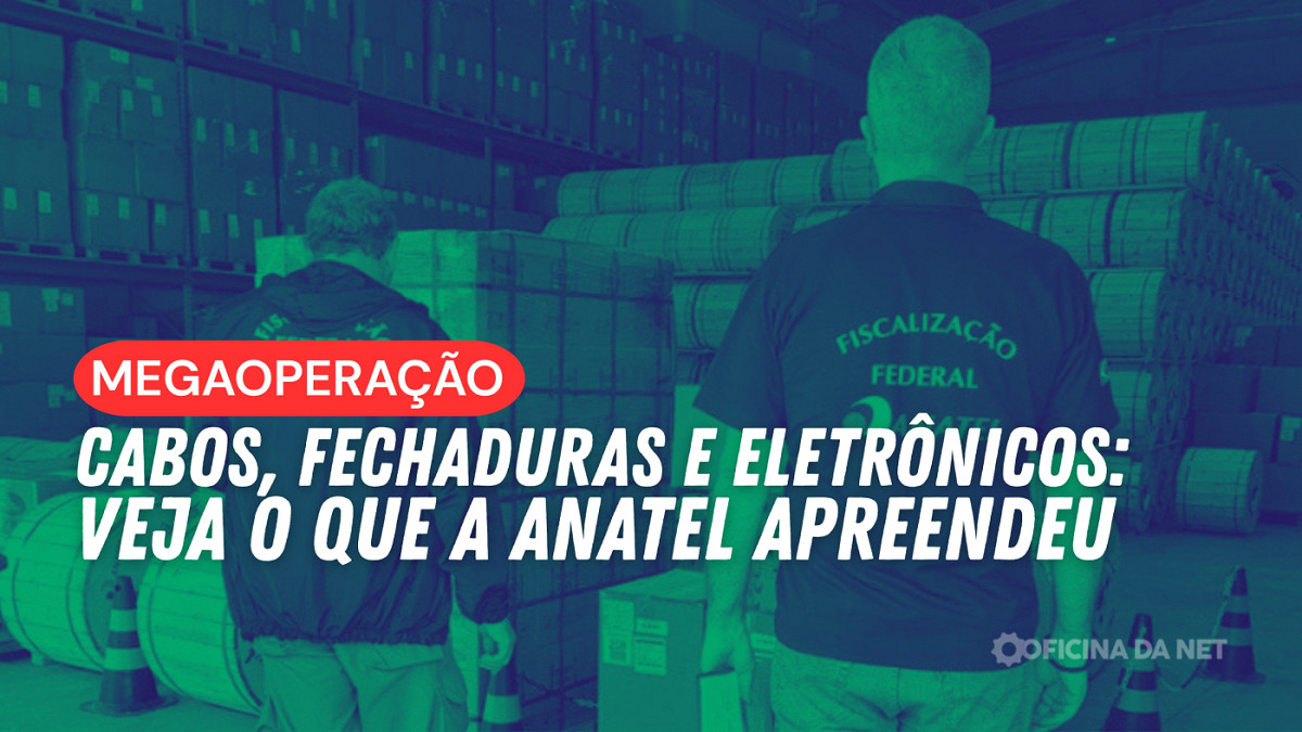 Mais de 1,7 milhão de metros de cabos e fechaduras de R$ 5,7 milhões são lacrados pela Anatel. Imagem: Agência Brasil