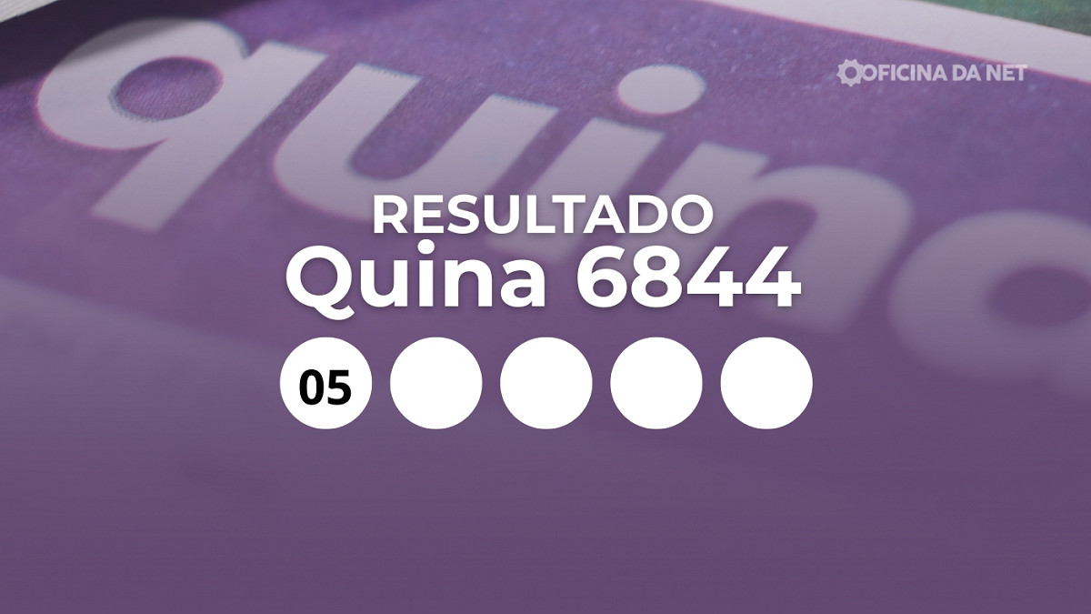 Veja os números sorteados da Quina 6844
