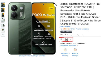 POCO M7 Pro em oferta na Amazon