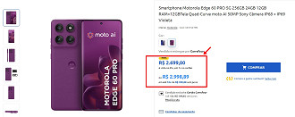 Promoção do Edge 60 Pro.