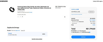 Galaxy Ring de R$ 3.499 por apenas R$ 1.799 à vista.