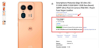 Edge 50 Ultra em oferta Edge 50 Ultra em oferta