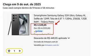 Galaxy S24 Ultra fica mais barato em oferta. Galaxy S24 Ultra fica mais barato em oferta.