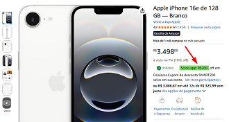 iPhone 16e em oferta na Amazon