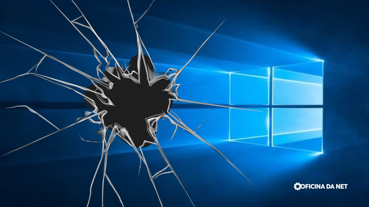 Falhas no Windows 10 preocupam usuários. Imagem: Oficina da Net