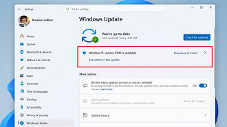 Windows 11 25H2 está disponível. Imagem: TechPowerUp/Reprodução