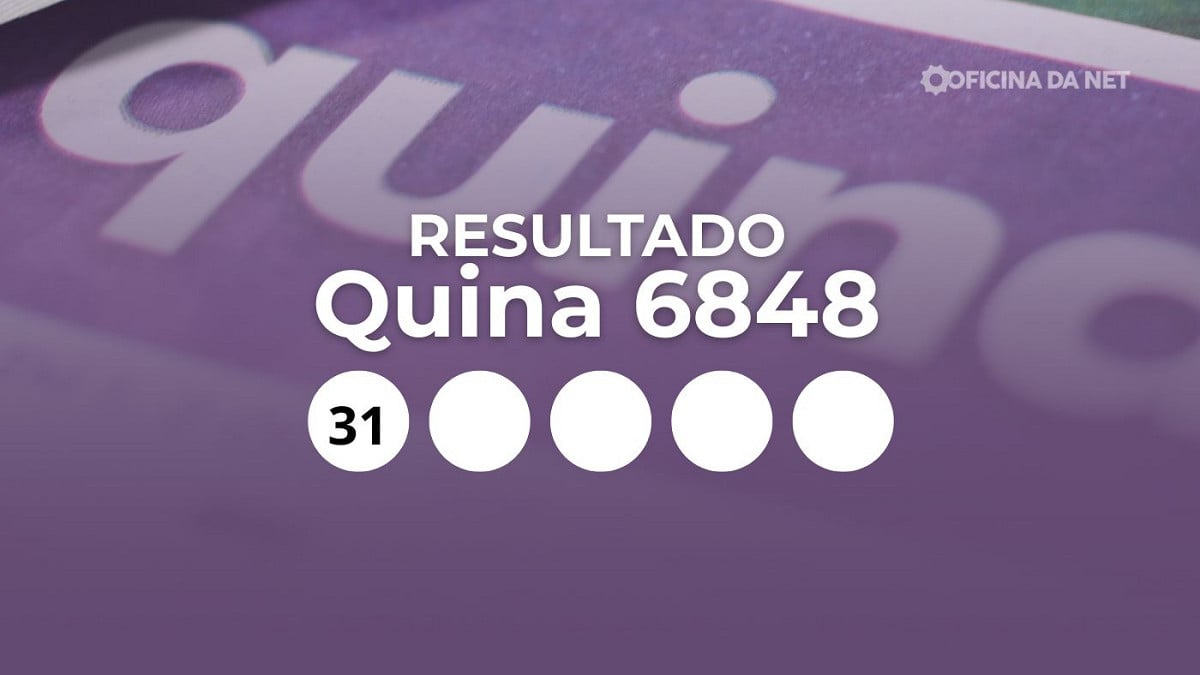 Veja os números sorteados da Quina 6848