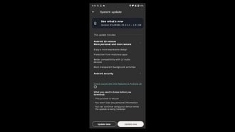 Changelog de atualização do Android 16.