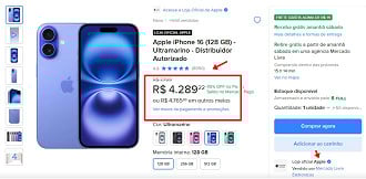 iPhone 16 em oferta. iPhone 16 em oferta.