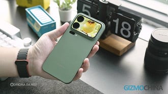 A tela traseira do Xiaomi 17 Pro Max faz a diferença. Imagem: Gizmochina/Reprodução A tela traseira do Xiaomi 17 Pro Max faz a diferença. Imagem: Gizmochina/Reprodução