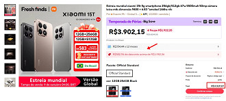 Xiaomi 15T em oferta. Xiaomi 15T em oferta.