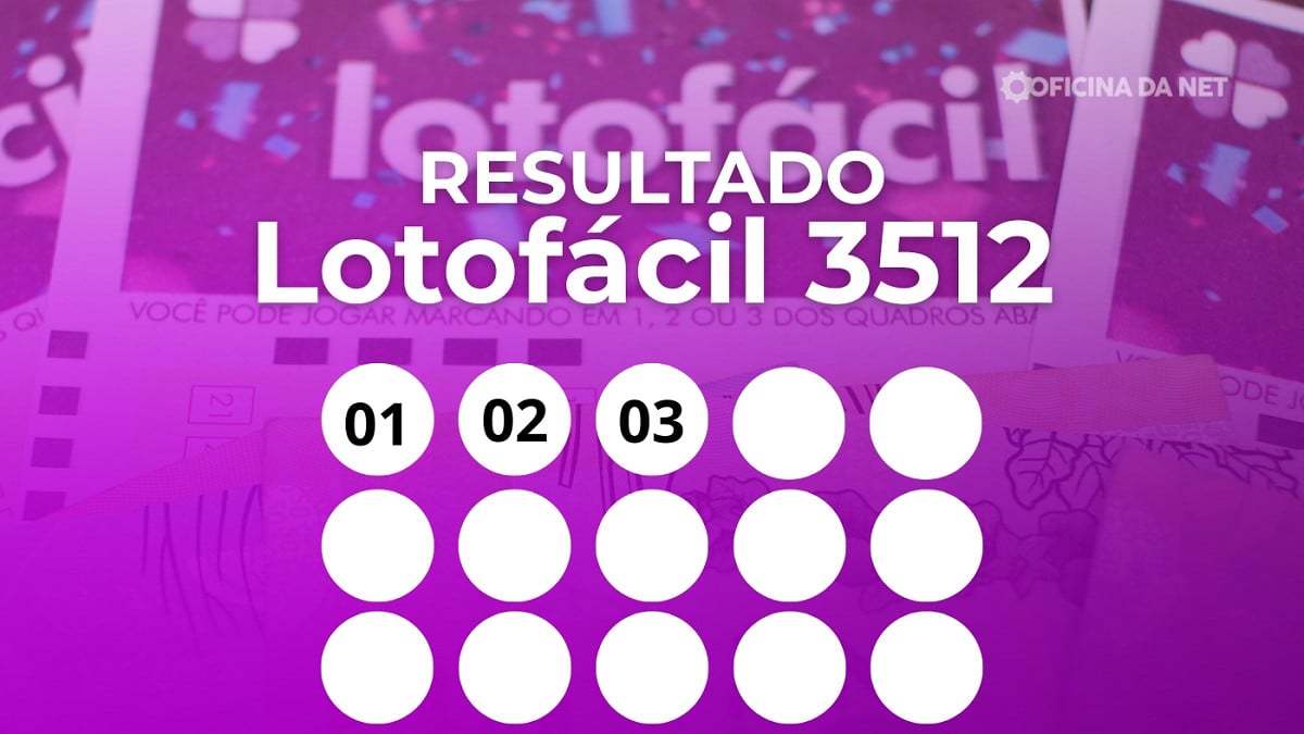 Veja os números sorteados da Lotofácil 3512