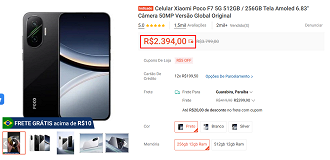 POCO F7 em oferta na Shopee POCO F7 em oferta na Shopee