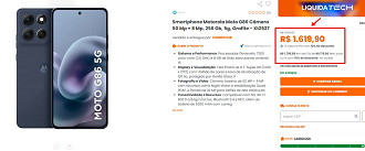 Moto G86 em oferta.