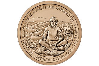 Moeda Steve Jobs de 1 dólar
