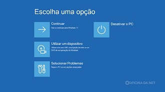 Atualização do Windows 11 trava teclado e mouse no modo de recuperação. Imagem: Reprodução Atualização do Windows 11 trava teclado e mouse no modo de recuperação. Imagem: Reprodução