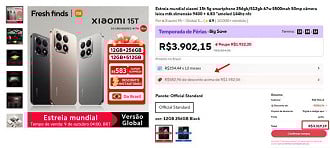 Oferta do Xiaomi 15T. Oferta do Xiaomi 15T.
