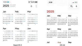 Calendário redesenhado Calendário redesenhado