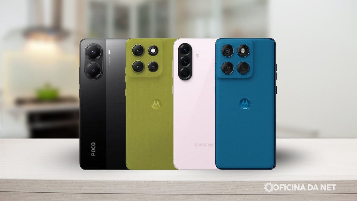 Esses celulares custam menos de R$ 2.000 e valem cada centavo. Imagem: Oficina da Net