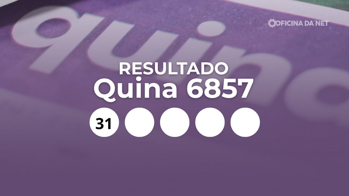 Veja os números sorteados da Quina 6857
