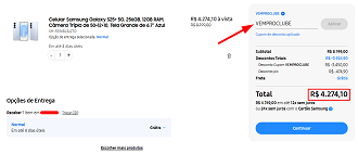 Galaxy S25 Plus em oferta na loja da Samsung