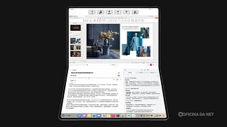 MateBook Fold da Huawei. Imagem: Reprodução MateBook Fold da Huawei. Imagem: Reprodução