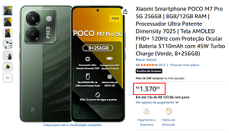 POCO M7 Pro em oferta na Amazon POCO M7 Pro em oferta na Amazon