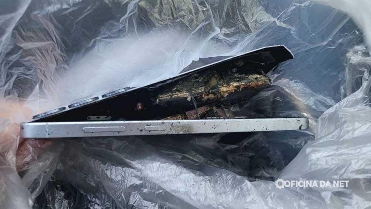 Galaxy S25 Plus pega fogo após superaquecimento e deixa usuários em alerta. Imagem: Reprodução